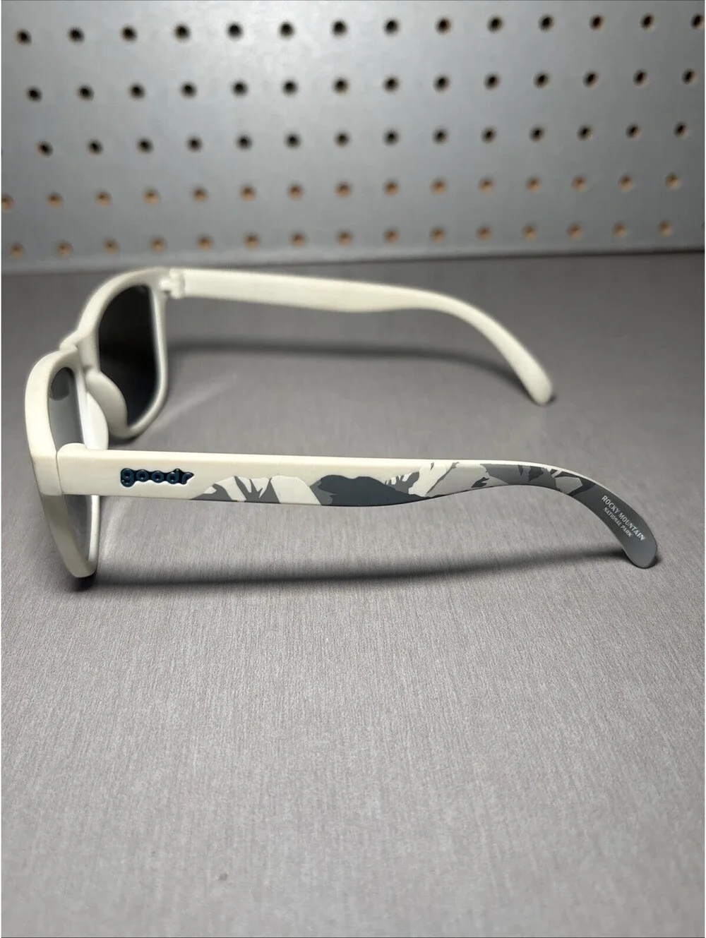 Goodr Rocky Mountain National Park Polarized Sunglasses White READ